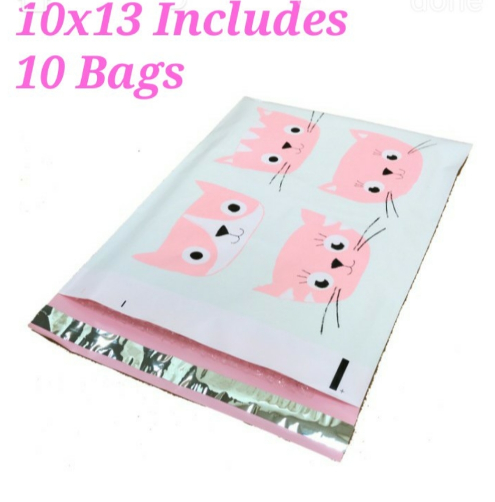 Kitty Cat Mailers. 10x13 Includes 10 bags.. Price is. Firm - Picture 1 of 7